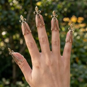 Blooming Leaf Vanki Nail Ring
